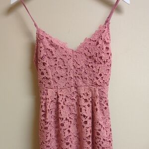 Astr The Label Blush Lace Dress Nwt Size S